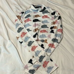 cowboy hat crop top